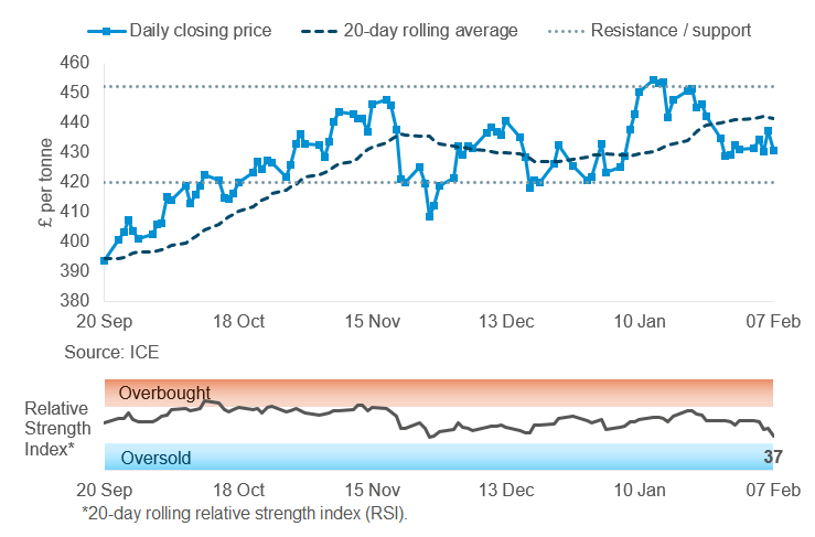 Rapeseed futures prices 10 02 2025 72.png